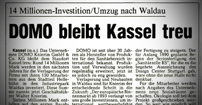 1989 DOMO bleibt Kassel treu.jpg Kapitel 29: Herkulesblick - Der Sohn hat es eingerissen?